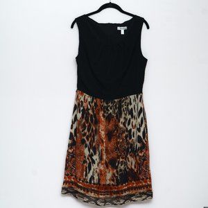 Dressbarn Animal Print Dress Size 12